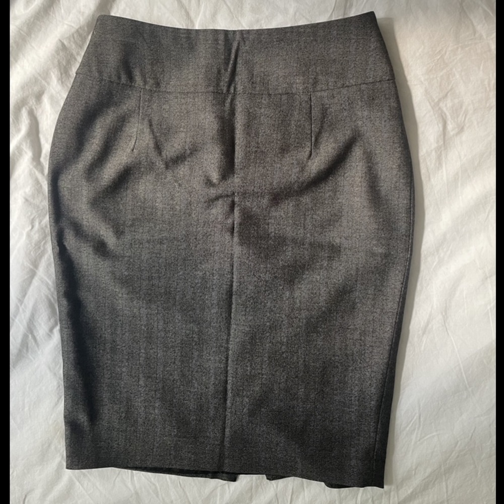 Grey Tweed Fabric Pencil Skirt Mossimo